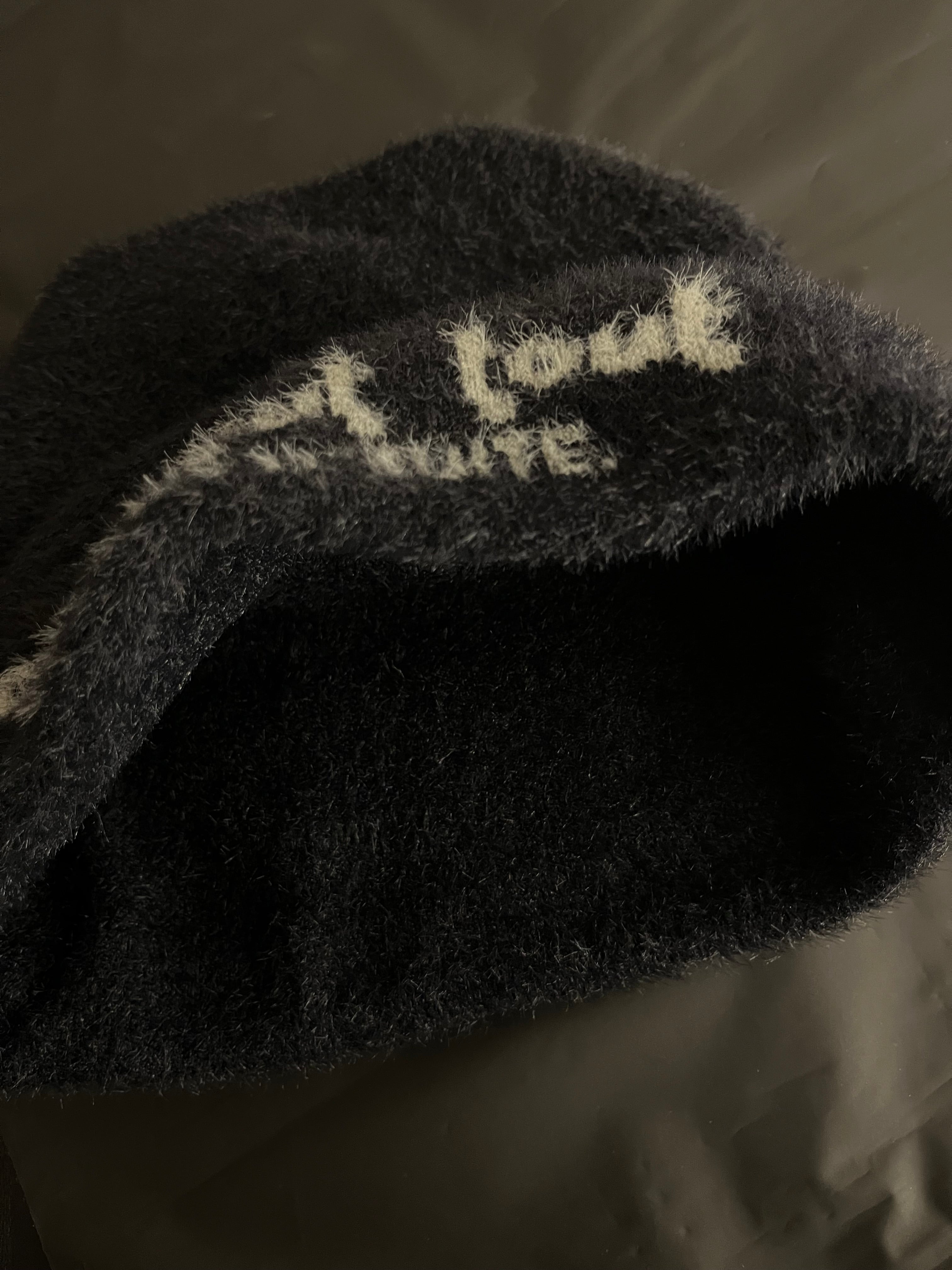 Bonnet en mohair BLACK