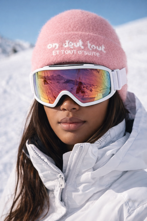 Bonnet en mohair PINK