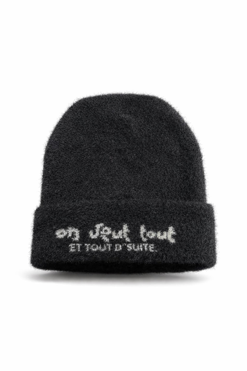 Bonnet en mohair BLACK