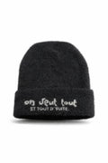 Bonnet en mohair BLACK